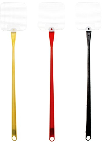 Aeroxon 52091 Fliegenklatsche, Kunststoff, 46cm (Farbe zufällig, 3 Stück)