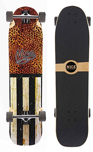 LIGHT BOARD CORP Nice Longboards Hardgoods Street Nice Riot, Multicolour, 10 x 38.5 Zoll, NLBLSK73