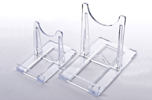 10 Tellerständer Tellerhalter Acryl 40 x 70 mm Höhe 50 mm