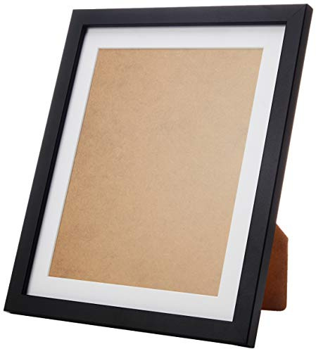 Frame Company Allington Black 12x10 inch Frame With White Mount For Image 10x8 inch *Choice of sizes* Fitted with Real Glass