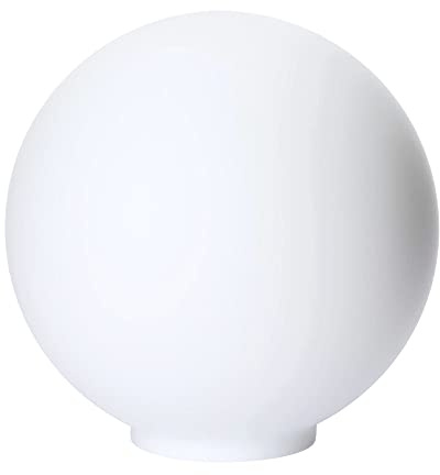 Glas Lampenschirm Ersatzglas Kugel 130mm weiß, Lochmaß 50 mm