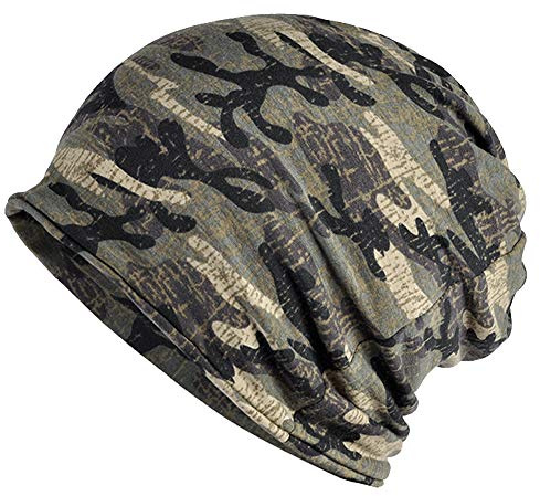 CAMOLAND Winter Slouchy Beanie Mütze Camouflage Fleece Gefüttert Camo Outdoor Sports Baggy Unisex, Herren, tarnfarbe, Einheitsgröße