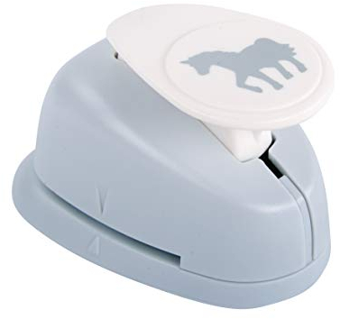 Rayher Paper Craft Punch with Unicorn Design, Lever Punch for Card Making and Scrapbooking, 2.54cm, 1, 69194000