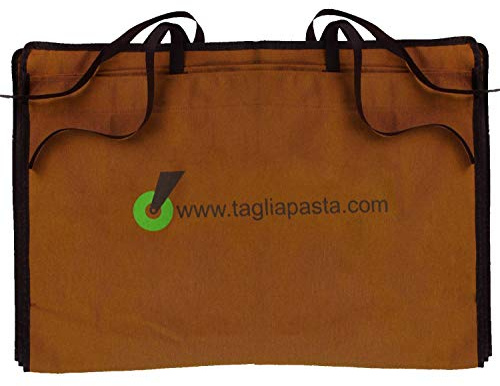 Custodia per Spianatoia in Legno per Impastare | in Cotone Ecologico Traspirante | Misure 62 x 42 x 3 CM | qualità Tagliapasta.Com | Made in Italy