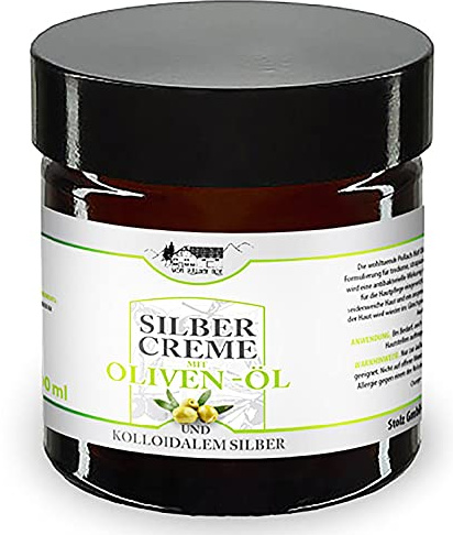 SILBERCREME 100ml mit Oliven-Öl und Kolloidalem Silber Creme Balsam Hautcreme Hautplege Haut 72