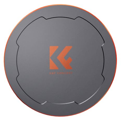 K&F Concept 2-in-1 Magnetic Metall Objektivdeckel mit Gewinde-55mm,Kompatibel mit Objektiven und K&F Concept Magnetischen Filtern