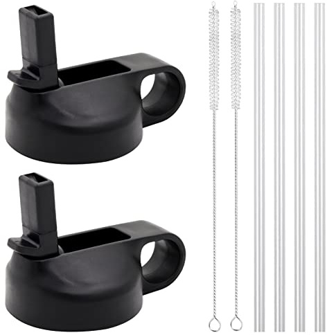 Straw Lid for Hydro Flask Standard Mouth or Wide Mouth, Sports Caps Water Bottle Accessories Top Replacement Straw Lid - 2 Pack