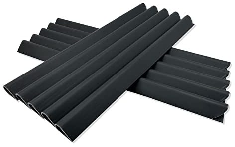 Hopelit 30 Stück PVC Befestigungsclips Sichtschutz, Sichtschutzstreifen für Doppelstabmatten, Klemmschiene für Sichtschutz Garten und Zaun - Anthrazit