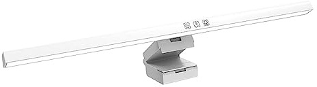 predolo Computer Monitor Lamp, LED Desk Lamp, Screen Hanging Lamp, Adjustable Brightness, Asymmetric Light Source, Computer Monitor Light Bar, White