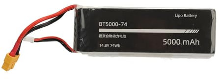 Pyhodi 4S 5000 MAh 14,8 V Lipo-Akku für Ferngesteuerten Hubschrauber FW450 V3 RC, Lange Flugzeit, Stabil und Zuverlässig, Überladung und Kurzschlussschutz