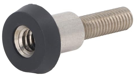 Tissting Billard Queue Unterseite, 9mm Billard Queue Spitzen Ersatz Gummispitzen, Aluminiumlegierungs Gewinde Pool Queue Endstopfen für Billard Stoßstange
