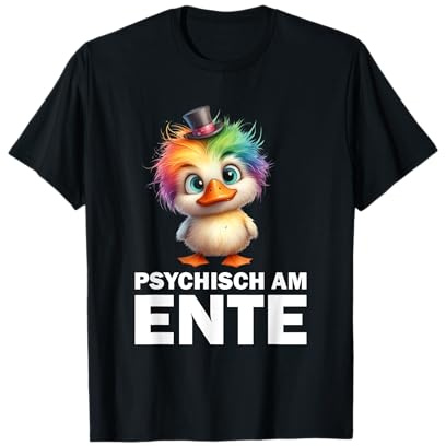 Psychisch am Ente - Verrückte Ente Vintage Party Motiv T-Shirt