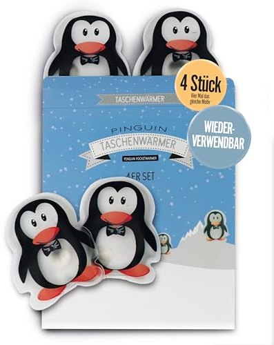 Taschenwärmer 4er Set | wiederverwendbar | Taschenheizkissen zum Knicken | Wärmekissen für Kinder und Erwachsene | Für Winter, kalte Tage | Für unterwegs & Büro