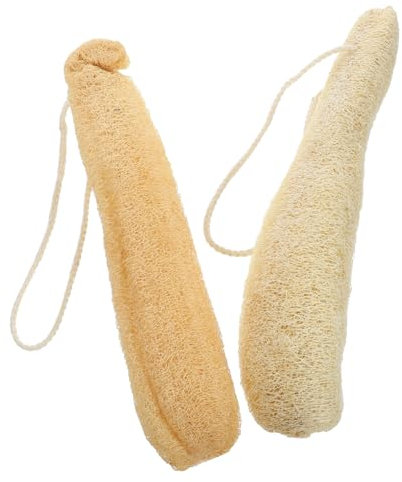 COLLBATH 2pcs Loofah Sponge Brush Kitchen Cleaning Tool Absorbent Dishwashing Scrubbers for Cookware