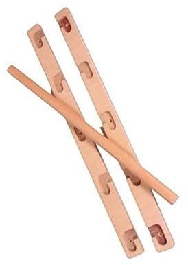 Klimmzugstange aus Holz bis zu 100 cm - 5-fach verstellbar - 3 Farben - Robuste, einfach zu montierende und verstellbare Klemmstange Türrahmen - Pull Up Bar