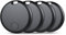 Air Tag Smart Tracker, Localizador de Objetos Bluetooth, Compatible con Buscar Apple (sólo iOS), 365 días de Uso, Buscador para Llaves, Carteras, Equipajes, Baterías Reemplazo, 4 Pack, Negro