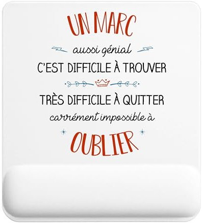 Planetee Tapis de Souris Un Marc Aussi génial | Accessoire Bureau Ergonomique - Idéal pour Anniversaire, Collègue, Secret Santa Noël, Fête des Pères et Fête des Mères