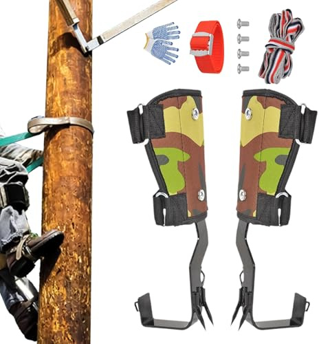 Generico Kit D'équipement D'escalade Sur Arbres | Ceintures Et Outils D'équipement | Équipement De Travail D'Arborescence - Pour Le Travail D'Arboriculture, Bâtiment, Roche, Montagne, Traction