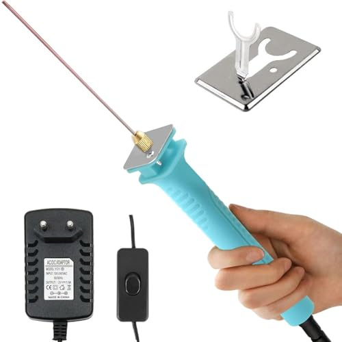 VOBOR Taglia Polistirolo a Filo Caldo 10 cm, 30W Taglierina Elettrica per Schiuma, Taglierina Polistirolo per Fai da Te, Opere d'Arte