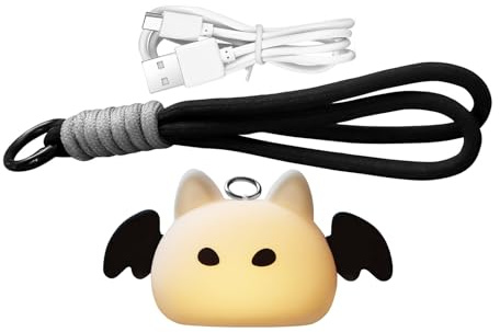 gifyym Lumière de sac - Éclairage portable durable en forme de chauve-souris - Lumière pour portefeuille à main, pour femmes, hommes, adultes, voyages, maison et activités de plein air
