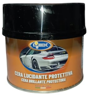 COSE DA CASA Pasta Abrasiva Lucidante Auto Cera Protettiva Lubex 250ml Rinnova Vernice Effetto Specchio per Auto Moto Furgoni 250ml Crema Carrozzeria Vernici Metallizzate e Pastello con spugnetta