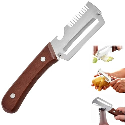 Multifunctional Vegetable Peeler, 2026 New 3-in-1 Peeler & Bottle Opener & Julienne Peeler, Stainless Steel Kitchen Peeler Ergonomic Kitchen Tool for Potato, Fruit, Vegetable (1PCS)