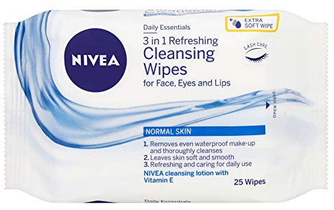 Nivea Refreshing Facial Cleansing Wipes, 140g