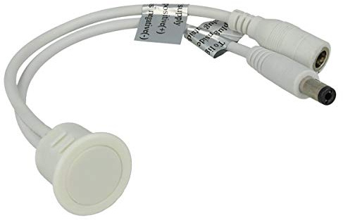 LEDLUX Dimmer Touch EinbauLED-Schalter 12V 24V 8A mit DC JACK Kabel 5.5x2.1mm [Energieeffizienzklasse A] (Weiß)