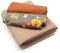 VmG-Store Waffelpique + Baumwollstoff Set farblich abgestimmt Waffel Stoff 100% Baumwollstoff Tex Standard 100 (Waldtiere Grau Set01)