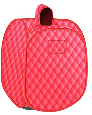 Sauna Singola, Sauna a Vapore Portatile per Spa Domestica, Tenda Sauna, Rosso