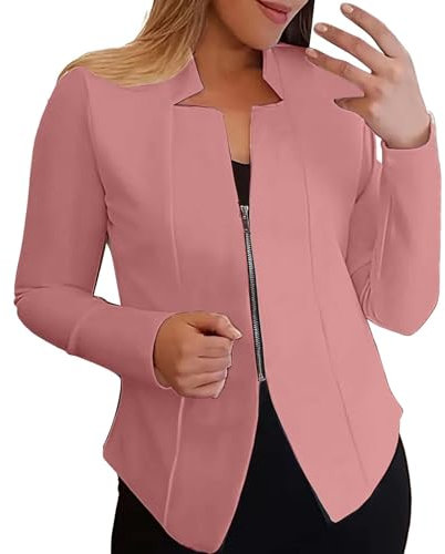 Blazer d'été léger lilas pour femme - Veste boléro pour robe de soirée - Blazer court court - Sportif et élégant - Jersey - Oversize - Moderne - Léger - Grandes tailles - Veste de costume cintrée -