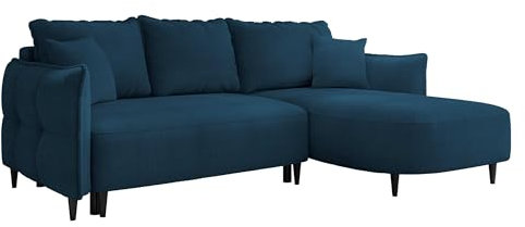 Mirjan24 Ecksofa mit Bettkasten und Schlaffunktion Smugo, Eckcouch L-Form Sofa, Ottomane Universal, Polstersofa, Polstergarnitur, Wohnlandschaft (Onega 10, Seite: Rechts)