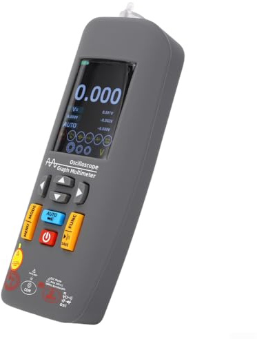 O1X - Osciloscopio digital de mano, 10 MHz, ancho de banda, 48 MSa/s, frecuencia de muestreo con capacitancia de resistencia de corriente CA CC y prueba de diodos para laboratorio industrial
