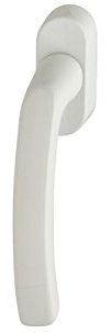 HOPPE Fenstergriff Modell Luxembourg 099/US952 Aluminium kunststoffbeschichtet weiss mit Secustik® Sperrmechanismus