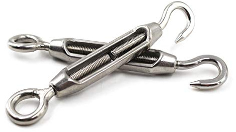 M10 Spannschlösser 304 Edelstahl mit Haken und Öse seilspannung 2 Stücke