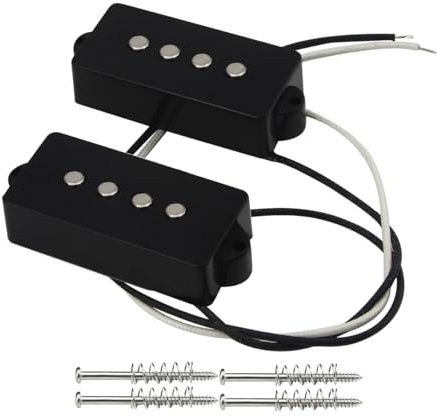 FLEOR Alnico 5 P Bass Tonabnehmer Humbucker Tonabnehmer für 4 Saiten P Bass Ersatz
