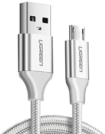 Ugreen - Câble Micro USB UGREEN QC 3.0 2,4 A 1,5 m Blanc