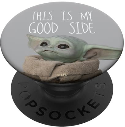 PopSockets Star Wars The Mandalorian The Child This Is My Good Side PopSockets PopGrip: Swappable Grip for Phones & Tablets