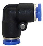 Hose Joint Connector Kit 5pcs 6mm L Shaped Quick Connector 90 Degree Butt Quick Connectors Pneumatic Pipe Fittings Low Pressure Mist Cooling Reptile Tool (Diameter : 6mm)