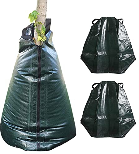 LNJ 2 Stück Bewässerungsbeutel Baumbewässerungssack - PE Baumbeutel Für Bäume - Bewässerungssack Zur Langzeit Bewässerungssystem - 75L UV Beständigem Tree Bag Freigabezeit Für 5-8 Stunden