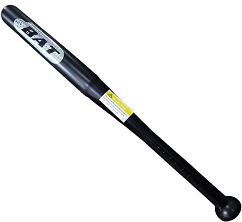 Mazza da baseball in metallo resistente per softball, bastone nero in acciaio inox