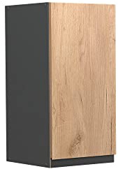 Vicco Hängeschrank R-Line, Goldkraft Eiche, 30 cm | 1 Tür · 1 Einlegeboden · Tiefe – 31 cm · ✓ Frei kombinierbar · ✓ Praktischer Stauraum