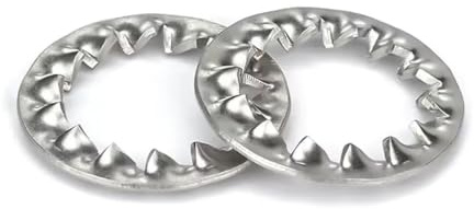 SYDARSYN Rondella di Sicurezza Dentata Interne Acciaio Inox Rondelle di Bloccaggio a Stella M10 (30 Pezzi)