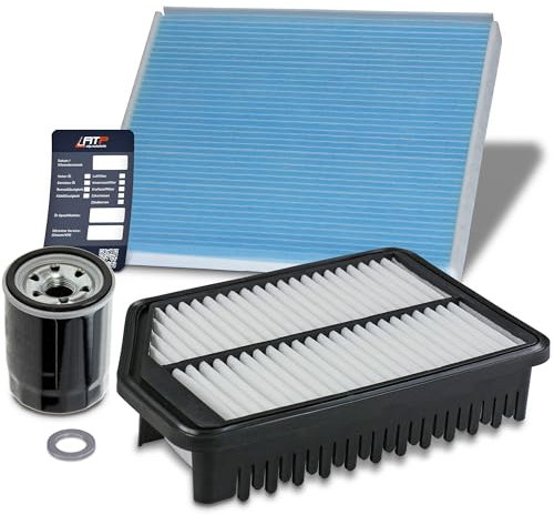 BESTPRICE Inspektionspaket Filterset mit 1x Ölfilter; 1x Innenraumfilter (Aktivkohle); 1x Luftfilter; 1x Dichtring, Ölablassschraube; Kompatibel mit HYUNDAI i30 (GD); KIA CEE'D (JD), PRO CEE'D (JD)
