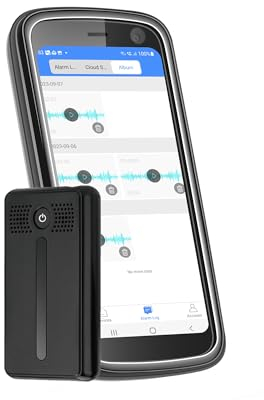 Professioneller, WiFi-aktivierter Digitaler Sprachrekorder für Meetings, Vorlesungen und Sprachnotizen - Audio-Recorder mit intelligenter Anwendung und Speicherung - Sprachaktiviertes Audiogerät