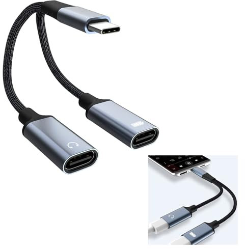 Adaptateur USB C vers Double USB, 2 en 1 Femelle Un à Deux Splitter pour Macbook Air Pro iPad Pro Galaxy