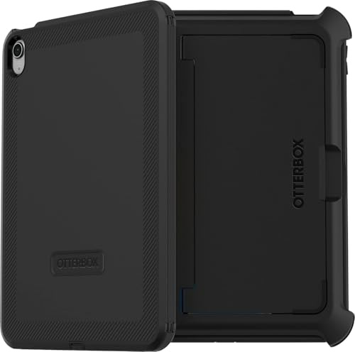 OtterBox Schutzhülle für iPad (A16) und iPad der 10. Generation, Schwarz, ohne Bildschirm, robust und langlebig, mehrschichtiger Schutz, mikrobieller Abwehrschutz, Keine Einzelhandelsverpackung