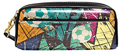 Tasche Farbiger Fußball Bleistift Beutel Große Kapazität Federmappe Tragbar Briefpapier Tasche Für College Student Erwachsene