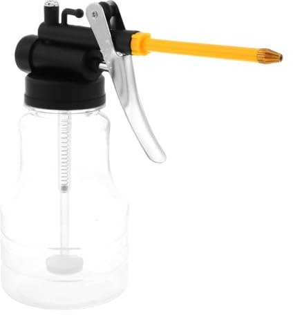 Cabilock Handheld Oiler Bucket Manual Oil Pump Plastic Nozzle for Engine Oil Convenient Lubrication for Car Use