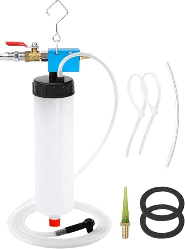 Kit Spurgo Freni Auto, Pompabile e Riempibile, Strumento per il Cambio del Liquido dei Freni, Robusto, Spurgo Freni auto, per Olio o Lubrificanti in Attrezzature Agricole, Automobili (Bianco)
